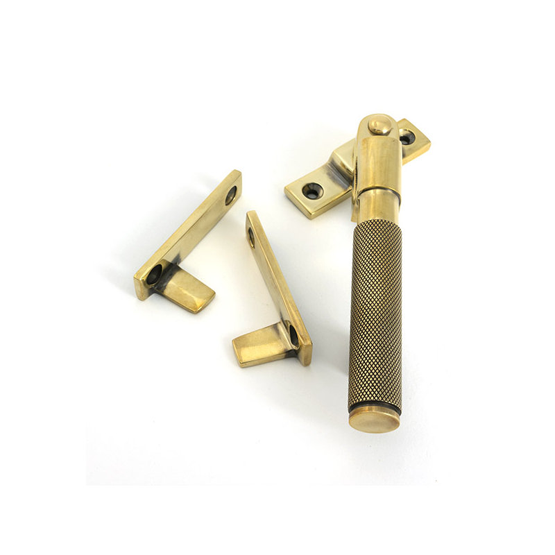 Brompton Night-Vent Locking Fastener, Aged Brass
