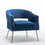 Fauteuil d'appoint en velours Chynna-2015316031