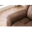 Canapé inclinable de 87 po en similicuir avec table rabattable: deux fauteuils inclinables et porte-gobelets-116620168