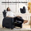 Fauteuil inclinable électrique en cuir véritable Myhaylo-99213478