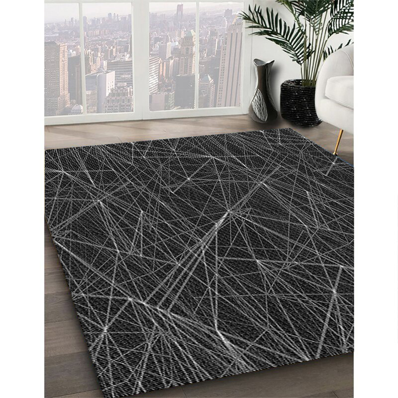 Tapis gris tissé à la machine, Tapis de couloir 2 pi x 5 pi