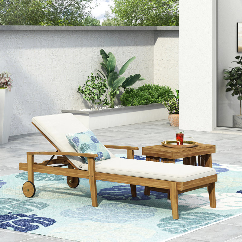 Causeuse pour chaise longue JASON BEACH CHAISE, Blanc