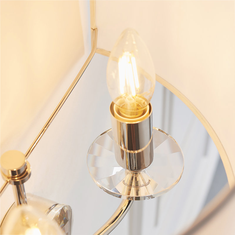 Basilia Steel Armed Sconce