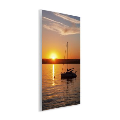 Art mural, "Boat Ride at Sunset" par Dennis Frates