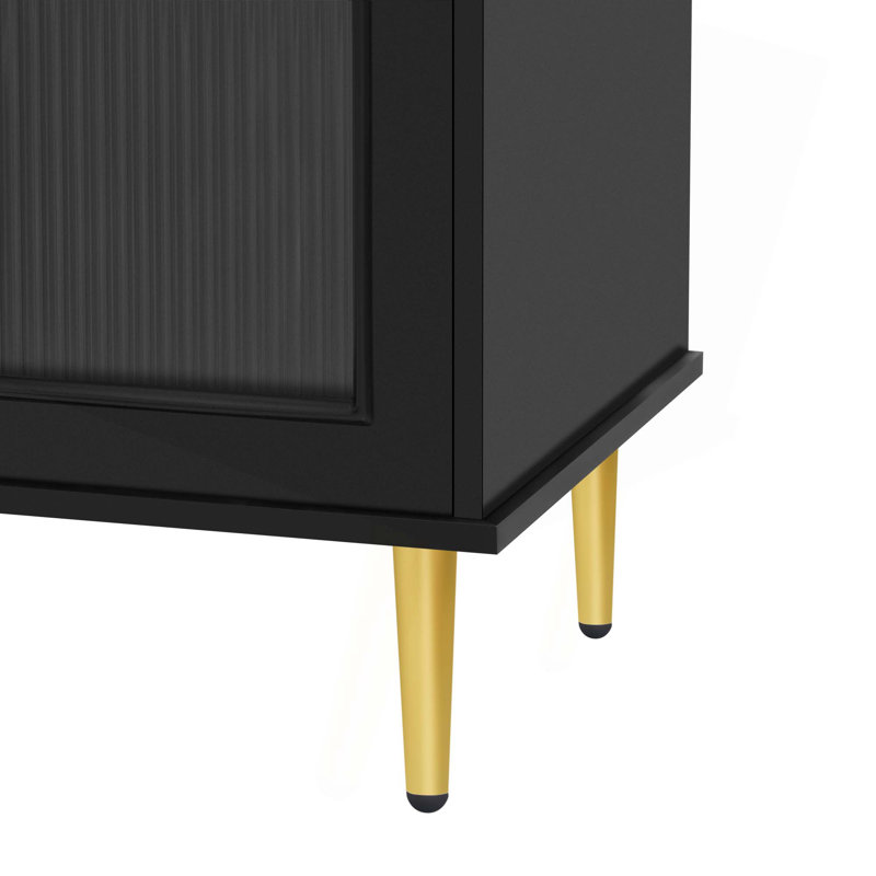 Modern TV Stand, TV Cabinet, Black