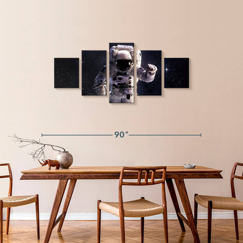Floating Astronaut, 34" H x 74" W
