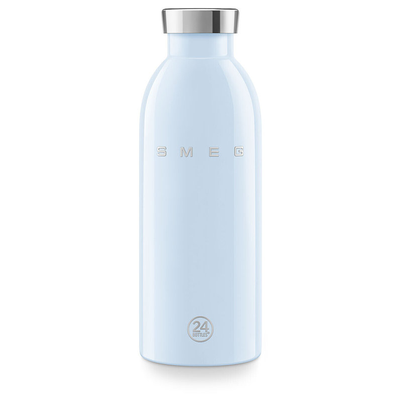 Smeg X 24 bouteilles Clima 500 ml, Bleu pastel