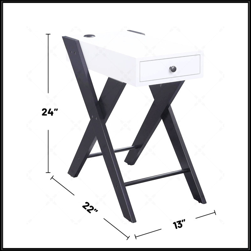Accent Table With USB Charging Dock