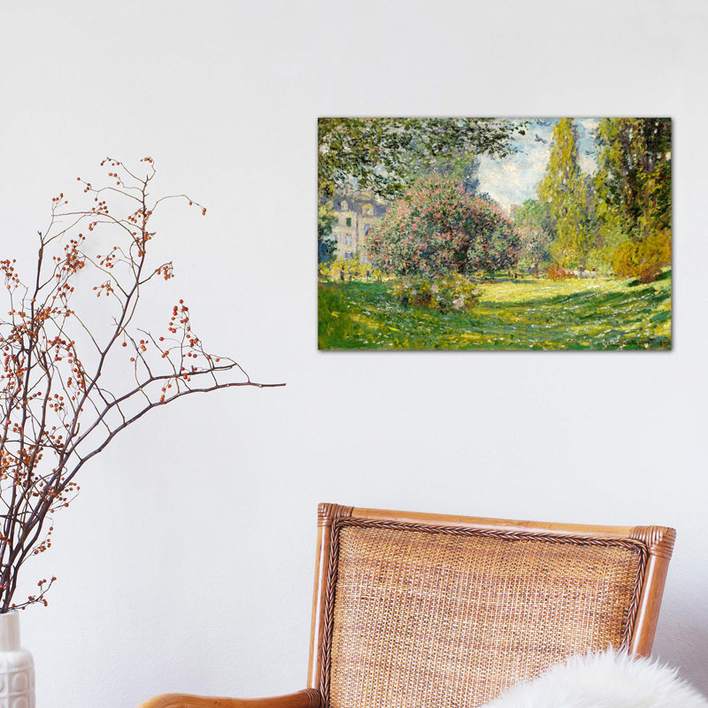 Landscape: The Parc Monceau 1 Piece Wrapped Canvas Painting, 20.32 cm H x 30.48 cm W