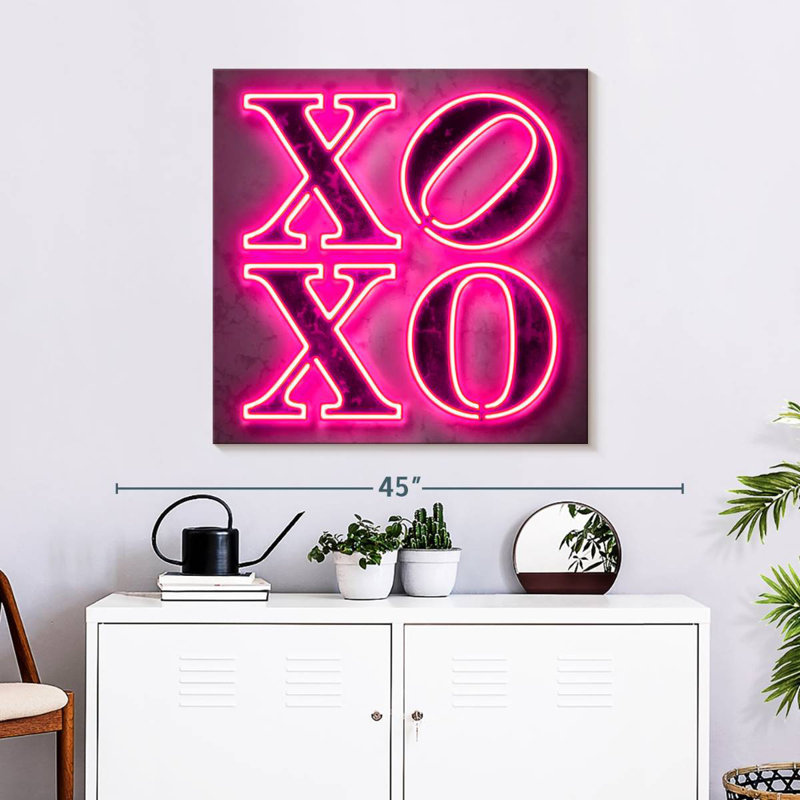 Glowing Xoxo, 30" H x 30" W