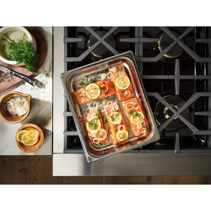 48" Dual-Fuel Pro Range with Built-In Sous Vide
