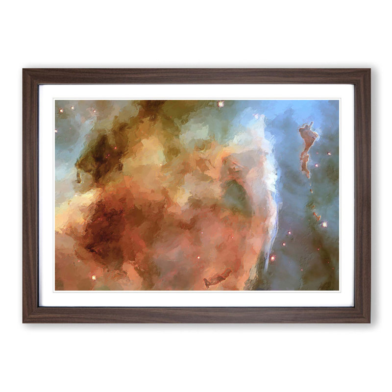 Universe Vol.40 in Abstract - Picture Frame Graphic Art Print, Walnut Framed, 62cm H x 87cm W x 2cm D