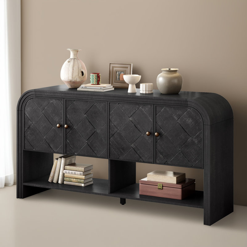 Console 59,82 po, Noir