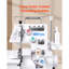 Serger Overlock Sewing Machine, 1250 Stitches Per Minute, 3 and 4 Thread Capability, with LED Light and Strong Suction Feet, Heavy-Duty Metal Frame Sewing Machine for Various Fabrics, White