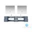 Ensemble de meuble-lavabo double mural 84 "avec miroir Geneva-844522186-929402761