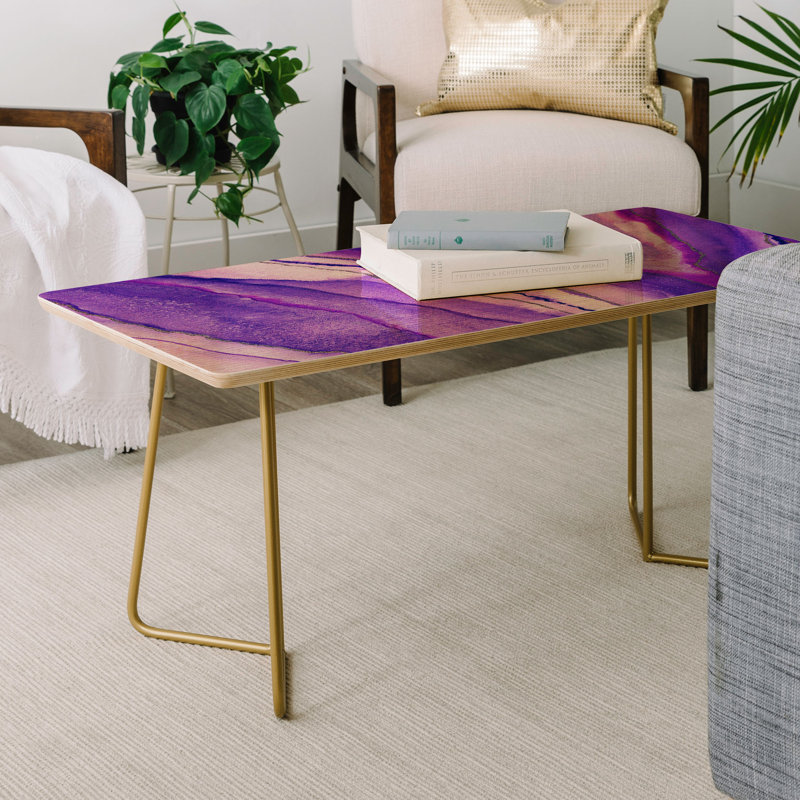 Table basse traîneau, Mauve