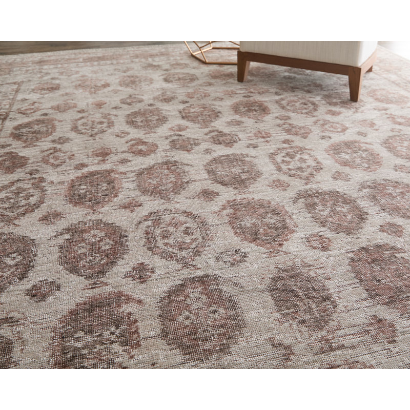 Loralai Traditional Oriental Red Area Rug, Rectangle 10' x 14'