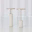Tall Cored Marble Table-Nickel