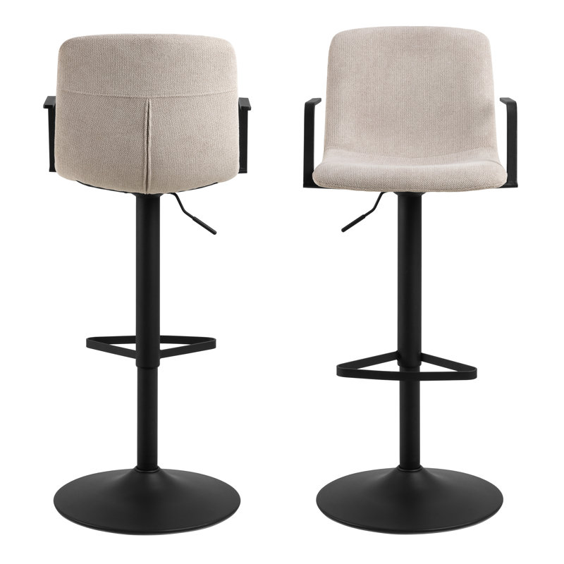 Pablo Swivel Upholstered Adjustable Height Counter Stool