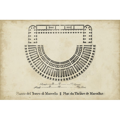 Plan for the Theatre of Marcellus - Painting