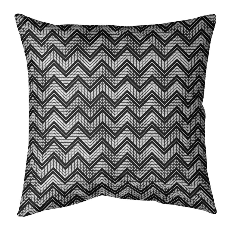 Coussin Rhonda Cheval, Bourre en polyester, Noir clair, Polyester filé
