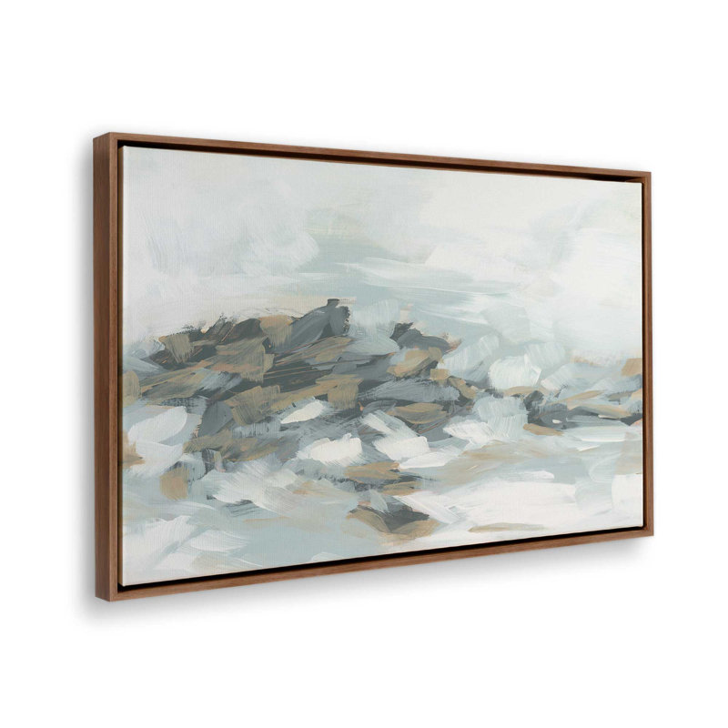 «Clouded Breakers I» par June Erica Vess, reproduction d'art sur toile, 30" H x 40" W, Brun