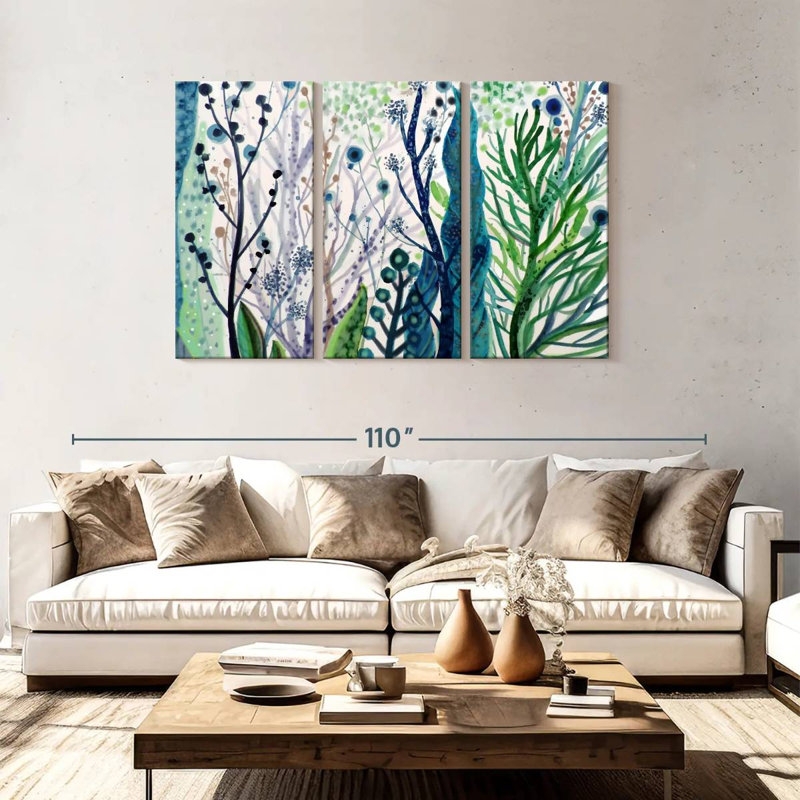 Harnek Algae, 48" H x 74" W