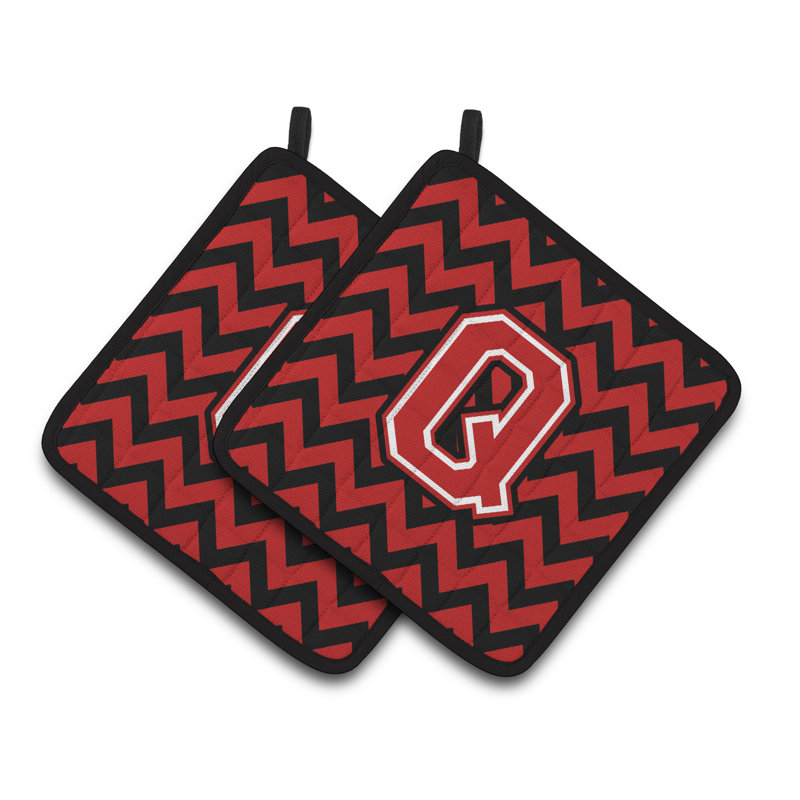Poignée à chevrons, Noir / rouge, Q