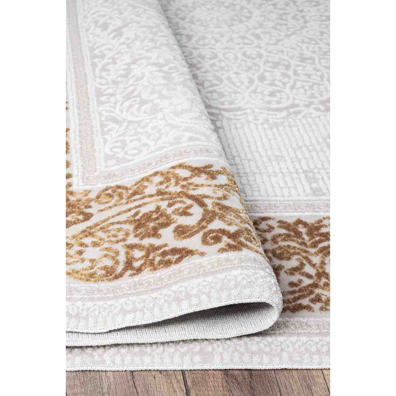 Tani Oriental Machine Made Indoor / Outdoor Area Rug, Rectangle 5'3" x 7'6"