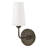 Lewis Single Light Wall Sconce with Paper Shade-477298945