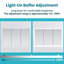 Mirrored Bathroom Cabinets with Mirror and 6 Adjustable Shelves