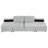 Versatile Modular Sofa Bed With Storage Racks For All Needs-674486829