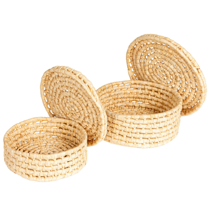 Paniers emboîtables en forme de feuille de maïs avec couvercles