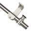 Ensemble de rail de quincaillerie de porte de grange coulissante en acier inoxydable brossé fixé au plafond (sans porte)-119917755
