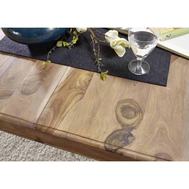 Opium Solid Wood Solid Wood Coffee Table, H40 x L120 x W120cm, Brown
