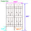 Treillis métallique de 71 po x 17,7 po pour le jardin, brun antirouille, jasmin, raisin, support de fleurs extérieur, concombre facile à assembler, haricots, pois, assemblage de plantes