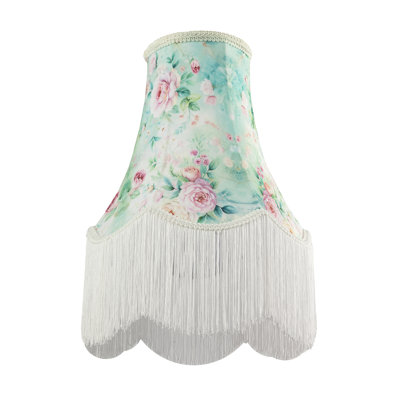 31cm H Velvet Empire Lamp Shade ( Screw On ) in Pink