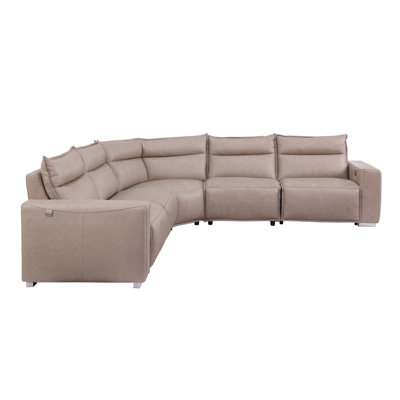 Sierra Beige 5-Piece Reclining Sectional