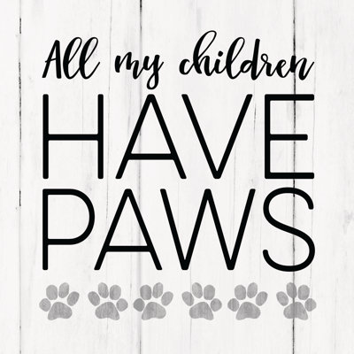 Have Paws Simple - Wrapped Canvas Print