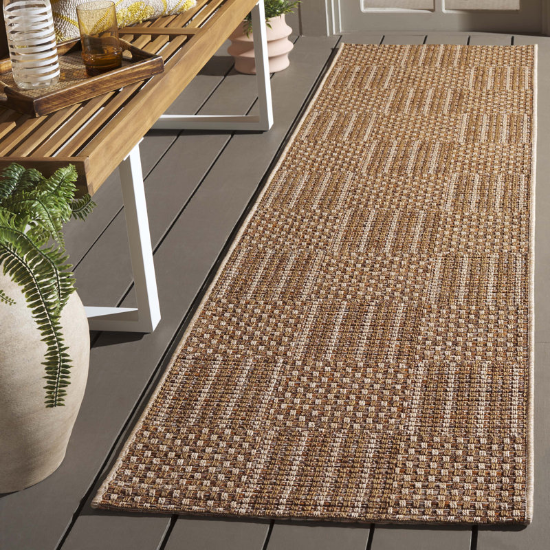 Tapis intérieur / extérieur en sisal Jhared, Tapis de couloir 2 pi 2 po x 8 pi