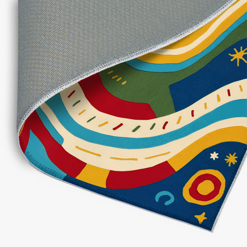 Feisty Glow Indoor And Outdoor Area Rug, Rectangle 2' x 3'