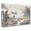 Clouds Over The River by Shen Zhou - Wrapped Canvas Painting-55370534