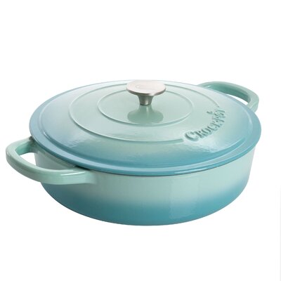 Crock-Pot 5 qt. Non-Stick Cast Iron Round Braiser with Lid -  950113987M