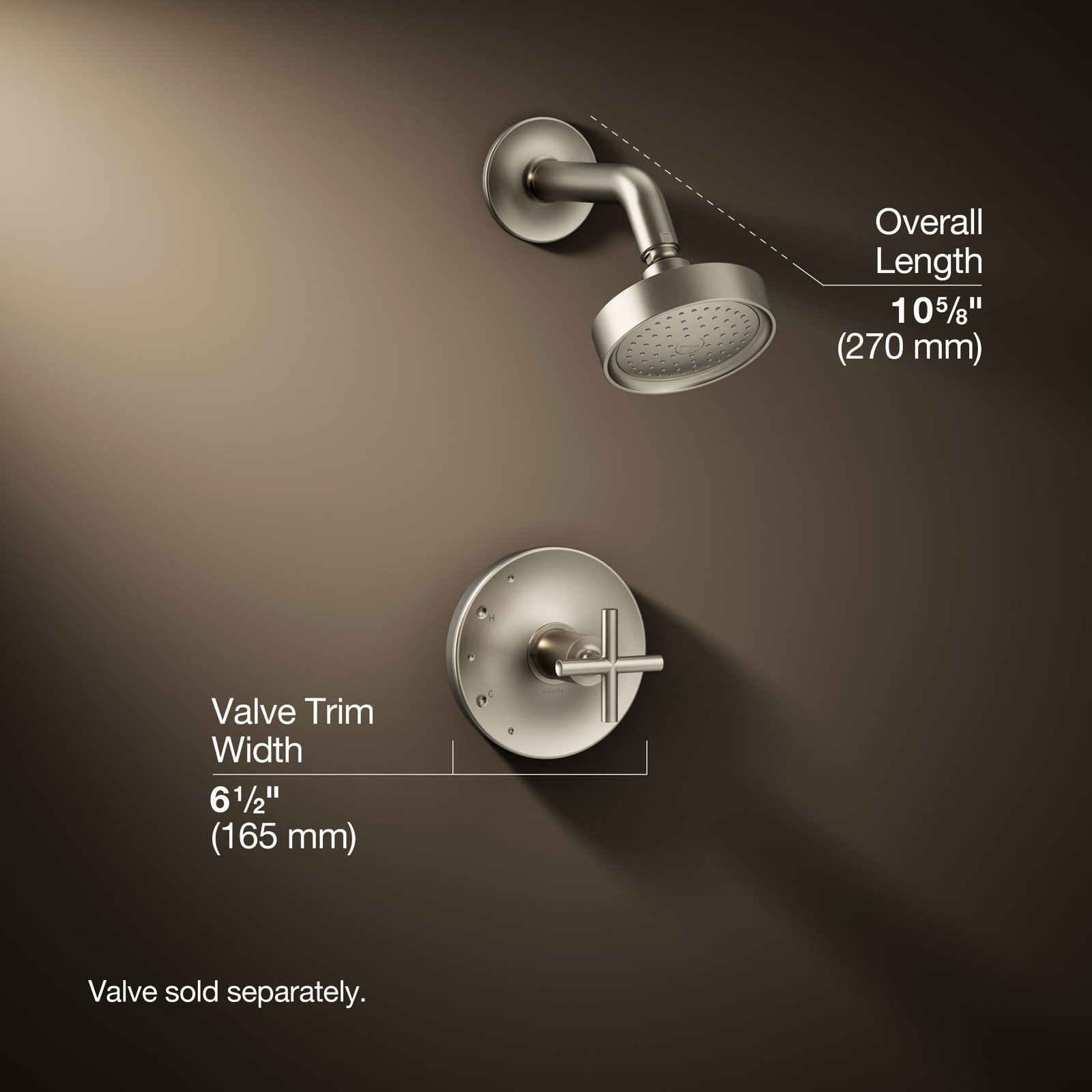 Purist Rite-Temp Shower Faucet, Vibrant Brushed Nickel