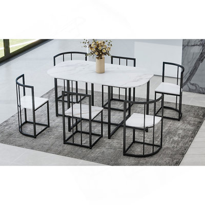 Ensemble de tables de salle à manger 7 pièces Modern
