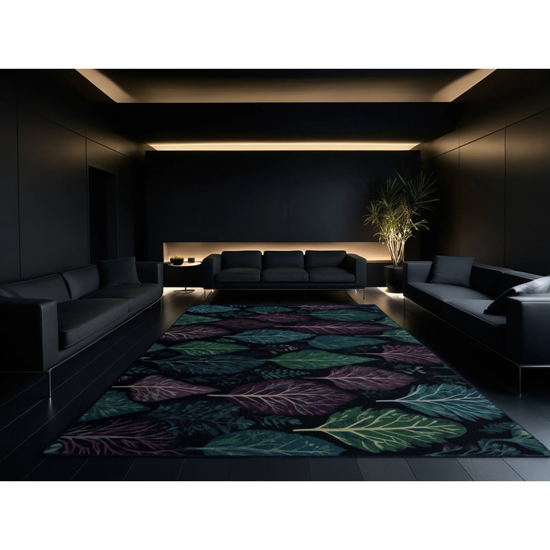 Moonlit Sprigs Rug, Square 6'