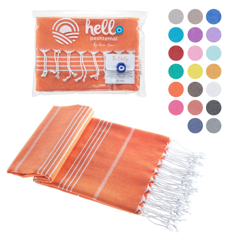 Turkish Cotton Beach Towel, Prewashed, Soft, Absorbent, Quick Dry, Oversized Bath Towels for Bathroom, Pool, Travel, Picnics, Size 39x71