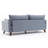 Modern 3-Seat Sofa-Bed, Blue Fabric, 81.9 x 33.5 x 31.9 Inches | FIR Tree Frame, 100% Polyester, Easy Clean | Bed Size: 59.1 x 74.8 Inches, 28 DNS Foam Seating, 250 lbs Capacity, Stylish Scandinavian Design for Home or Hotel