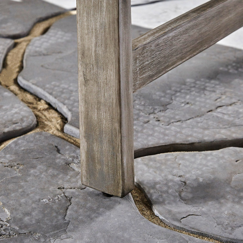 Eyvah Outdoor Wood Chaise Lounge