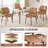 PU Leather Upholstered Dining Chairs With Stitched Detailing And Soft Padding - Perfect Side Chairs For Dining Rooms, Kitchens, And Living Rooms.-93037820